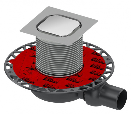 Трап для душа под плитку Tece TECEdrainpoint S горизонтальный низкий DN 50 DN 40 шарнир (360 14 00) без рамки Трап для душа под плитку Tece TECEdrainpoint S горизонтальный низкий DN 50 DN 40 шарнир (360 14 00) без рамки