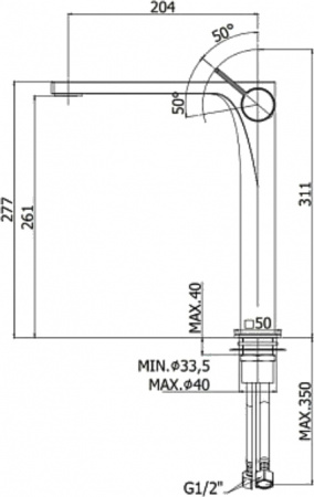  Paffoni Rock RO081CR  
