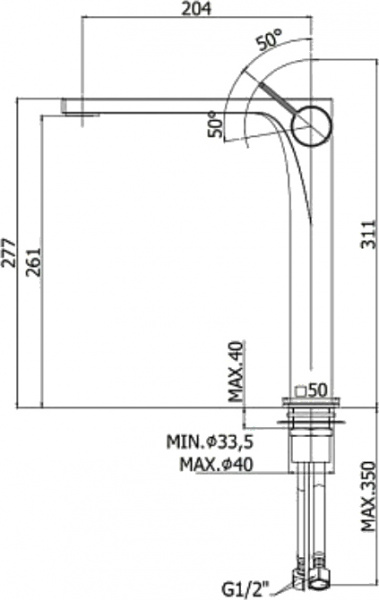  Paffoni Rock RO081CR  