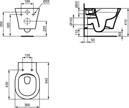 ������ ��������� Ideal Standard Connect Air E2288V3 ������ ����