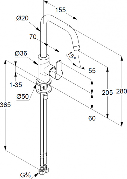  Kludi Pure&Easy 370240565  