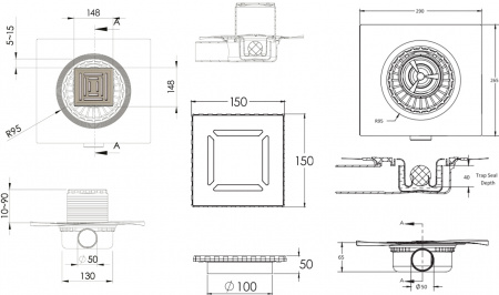������� ���� Berges Wasserhaus Zentrum Uno 090372 15x15 ��