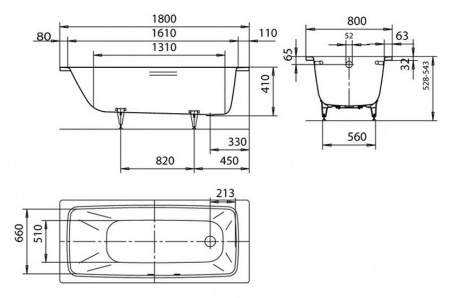   Kaldewei Cayono 751   Easy-Clean