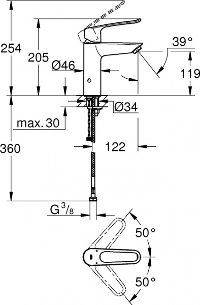  Grohe Eurosmart 23987003  