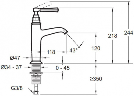  Jacob Delafon Cleo1889 E24308-CP  