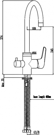  Damixa RedBlu Origin Evo 820700000        ECO H Pro