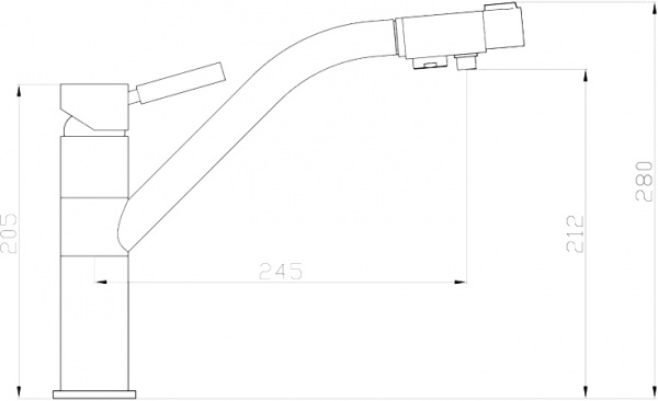  Zorg Sanitary ZR 401 KF satin   