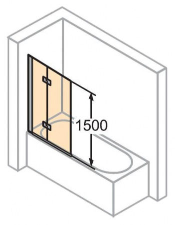 ������ �� ����� Huppe 501 Design pure 120 �� (L)