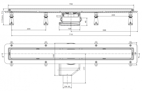   Pestan Confluo Premium Gold Black Glass Line 750