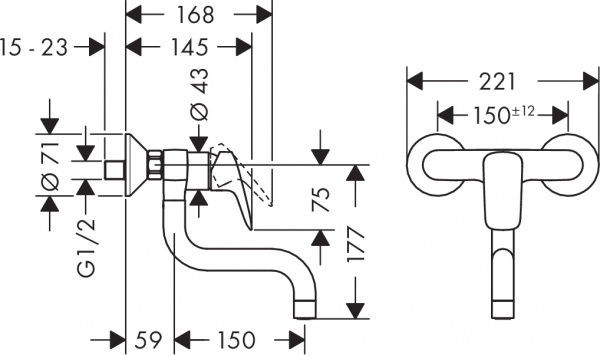  Hansgrohe Logis 71836000   