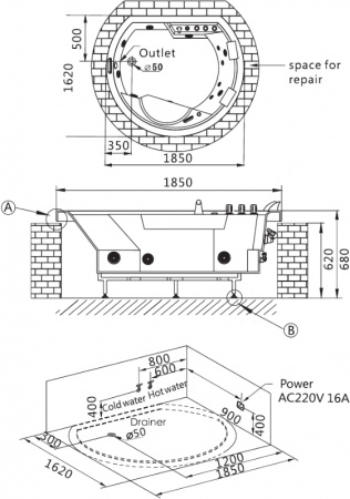   Gemy G9053 K 185x160