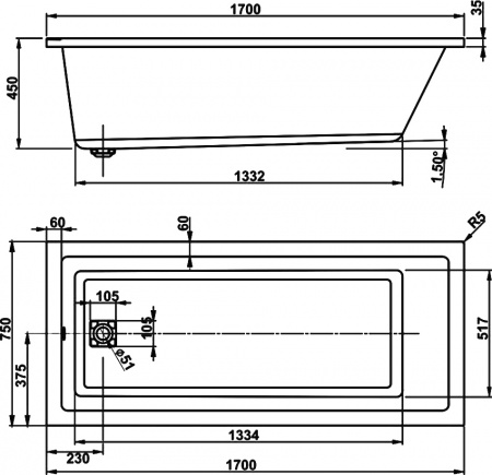   Vagnerplast Cavallo 170x75  