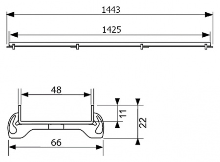  Tece TECEdrainline Plate 6 115 70 150150    