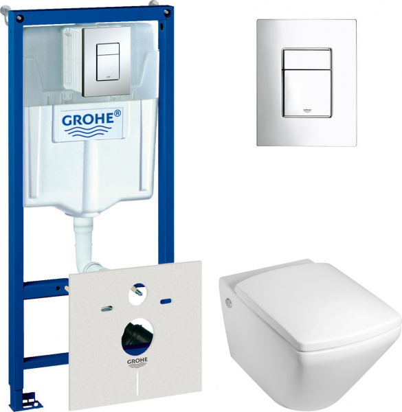 ��������  ������ ��������� Jacob Delafon Escale E1306 + ������� ����������� ��� �������� Grohe Rapid SL 38775001 4 � 1 � ������� �����