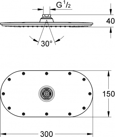   Grohe Rainshower Veris 300 27470000