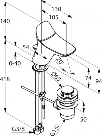  Kludi Ambienta 530290575  