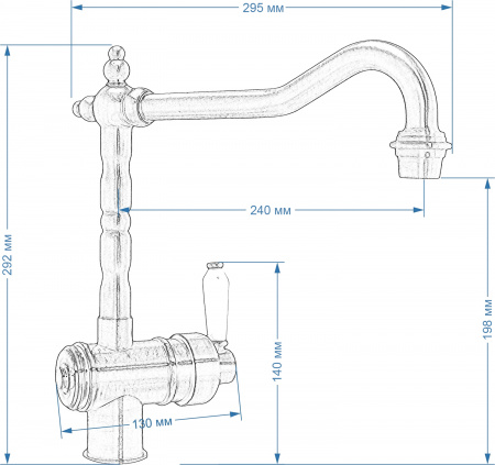  Seaman Barcelone SSL-5077 Antique Gold   
