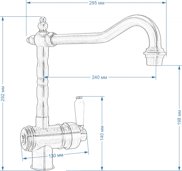  Seaman Barcelone SSL-5077 Antique Gold   