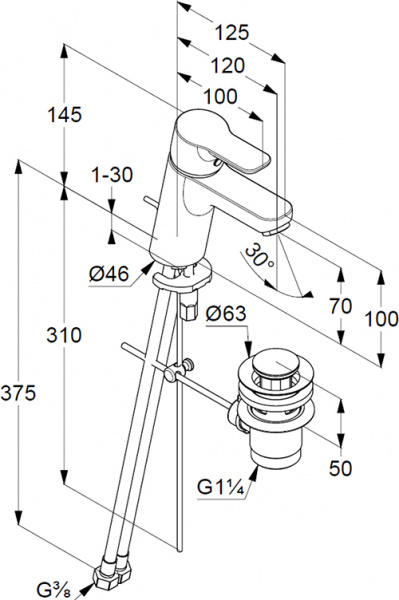  Kludi Pure&Easy 372890565  