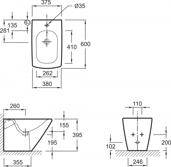   Jacob Delafon Escale E1293