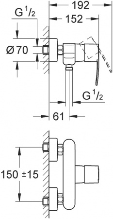  Grohe Wave Cosmopolitan 23208000  