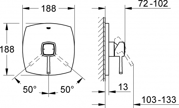  Grohe Grandera 19932IG0  