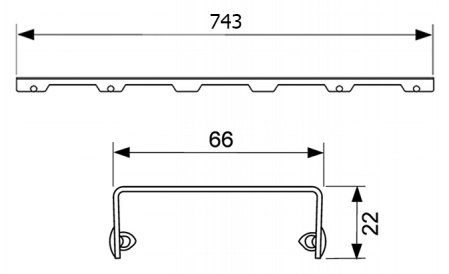  Tece TECEdrainline Quadratum 6 008 50 80  