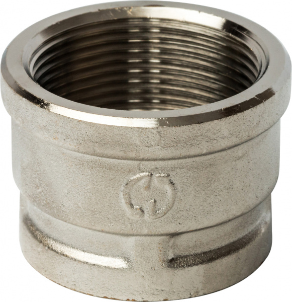 Муфта Stout SFT-0006 1 1/2"х1" переходная, никелированная Муфта Stout SFT-0006 1 1/2"х1" переходная, никелированная