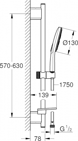 ������� �������� Grohe Rainshower SmartActive 26576LS0 ����� ����