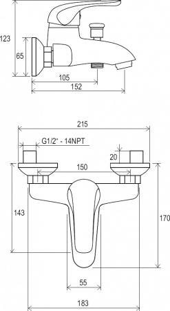  Ravak Rosa RS 022.00/150    