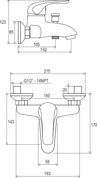  Ravak Rosa RS 022.00/150    