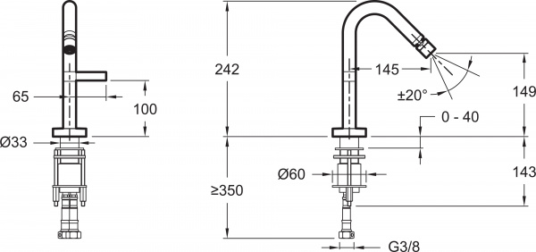  Jacob Delafon Stillness E971-4-CP  