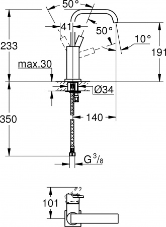  Grohe Allure 23076000  