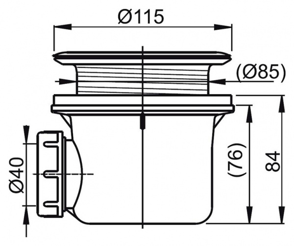 ����� ��� ������� Ravak Basic 90