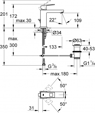  Grohe Eurocube 23445000  