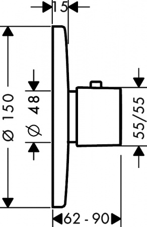  Hansgrohe Metris Ecostat E 31570000  
