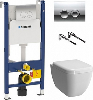 ��������  ������� ����������� ��� �������� Geberit Duofix Delta 458.124.21.1 3 � 1 � ������� ����� + ���� ��� ������� ���������� VitrA Shift + ������-������� VitrA Shift 91-003-009 � �����������