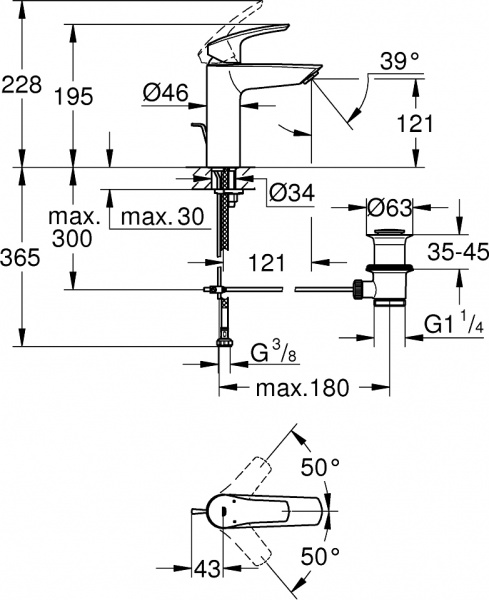  Grohe Eurosmart 23322003  