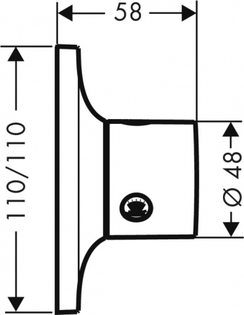   Axor Massaud Trio/Quattro 18730000  