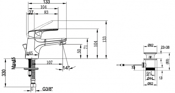  Villeroy & Boch O.novo Start TVW10514111061  