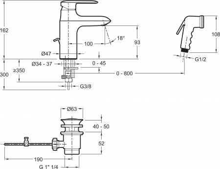  Jacob Delafon Kumin E99465-CP     