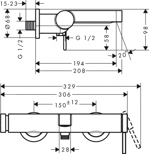  Hansgrohe Finoris 76420700    ,  