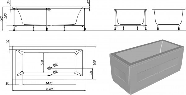   Kolpa San Rapido 5026-01 200x90