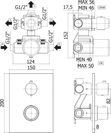  Paffoni Light LIQ519NO/M   ,    