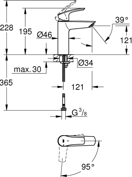  Grohe Eurosmart 2339530E  