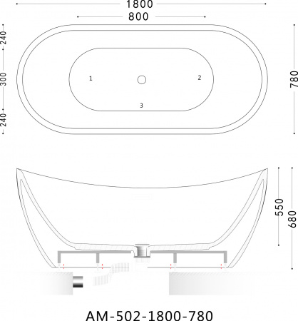   Art&Max AM-502-1800-780 180x80