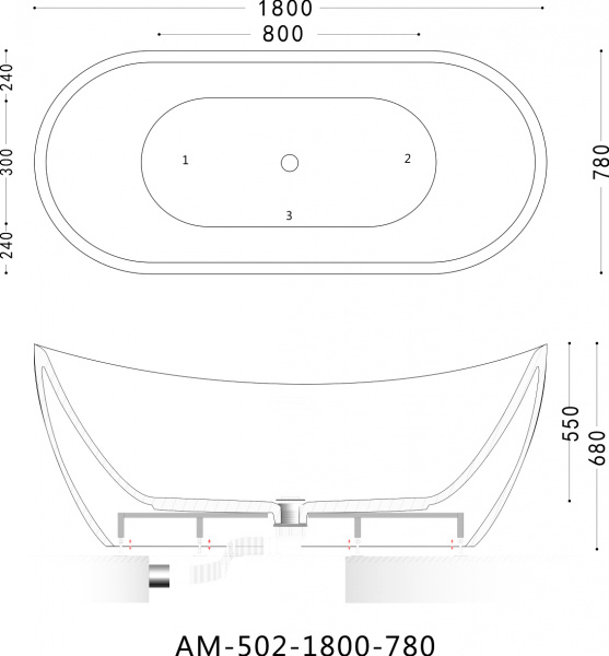   Art&Max AM-502-1800-780 180x80