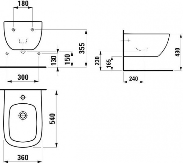   Laufen Palomba 8.3080.1.000.304.1