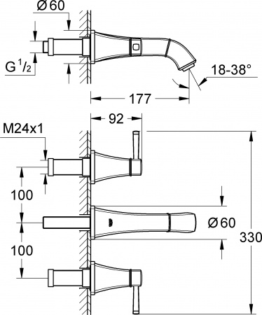  Grohe Grandera 20414000  