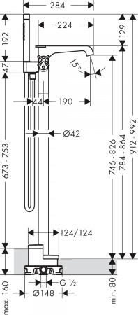  Axor Citterio E 36416000   , 